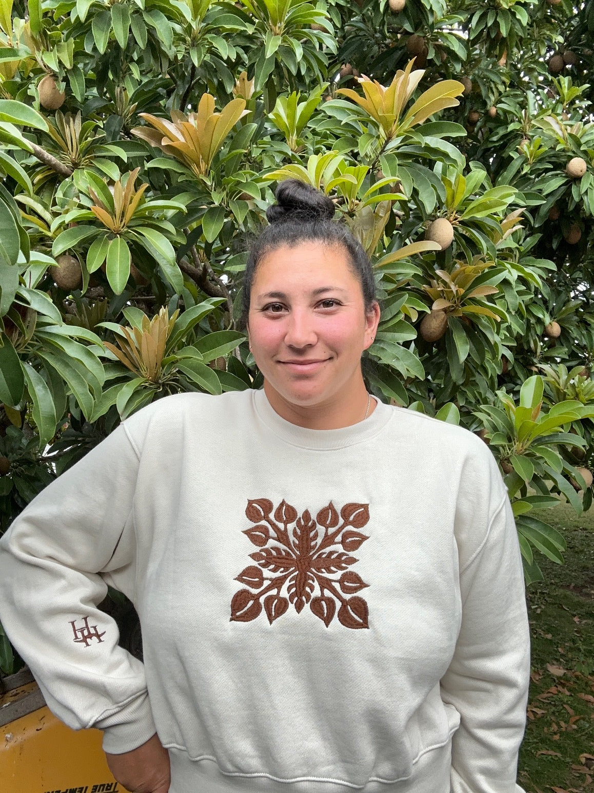 Anthuriam Quilt Crew Neck Sweatshirt