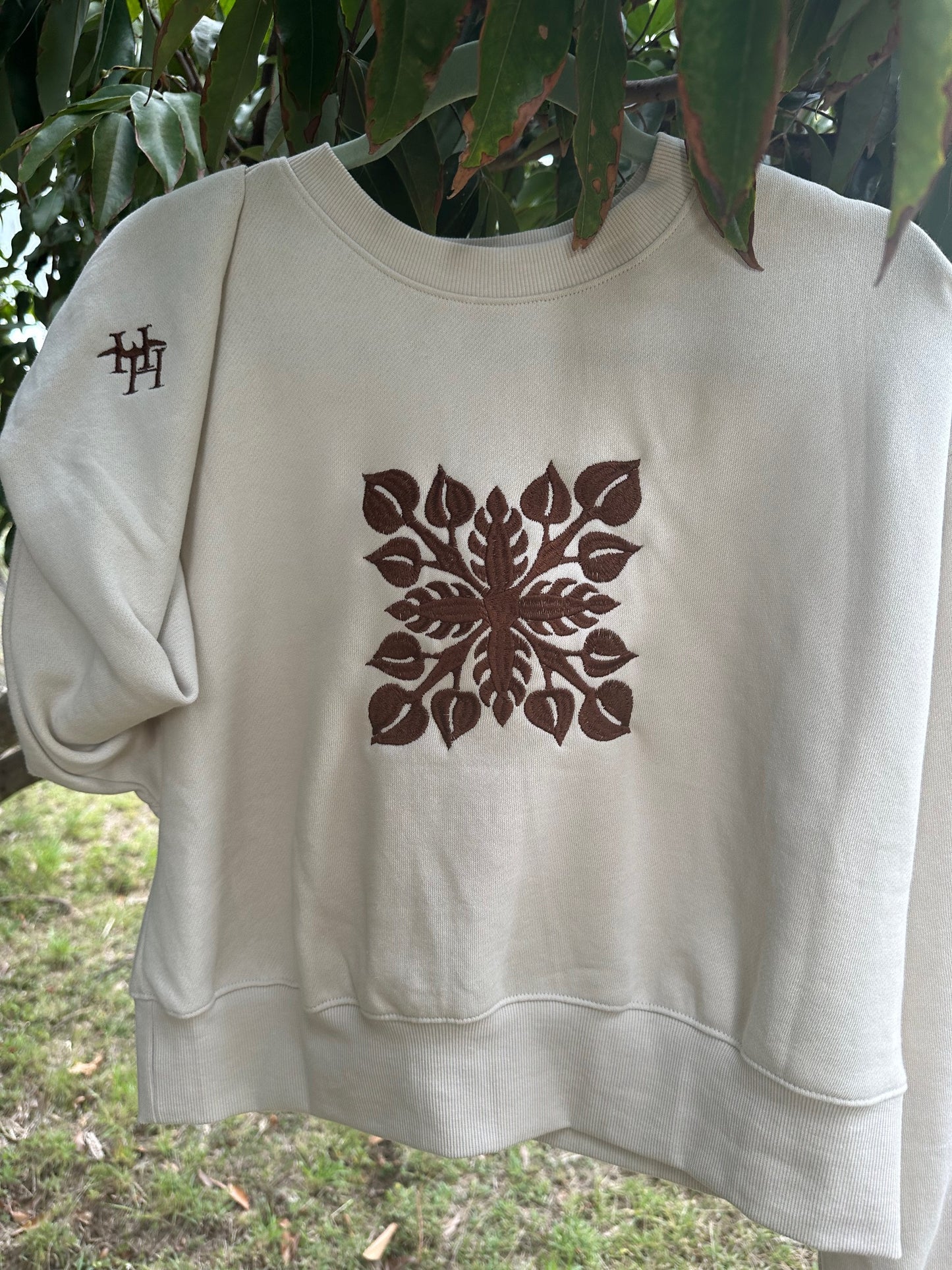 Anthuriam Quilt Crew Neck Sweatshirt