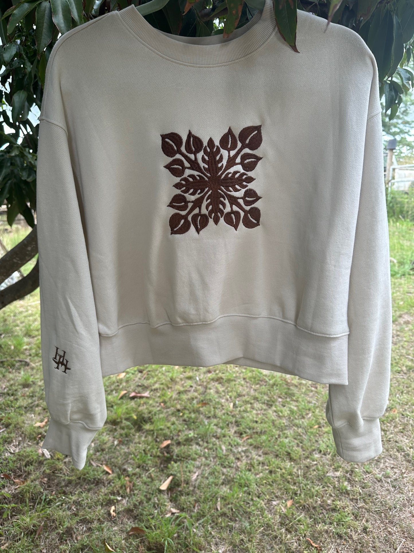 Anthuriam Quilt Crew Neck Sweatshirt