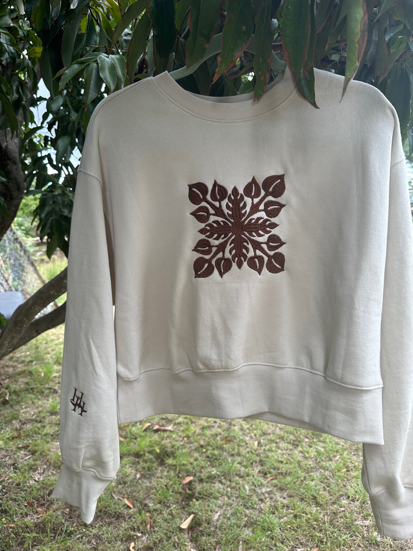 Anthuriam Quilt Crew Neck Sweatshirt